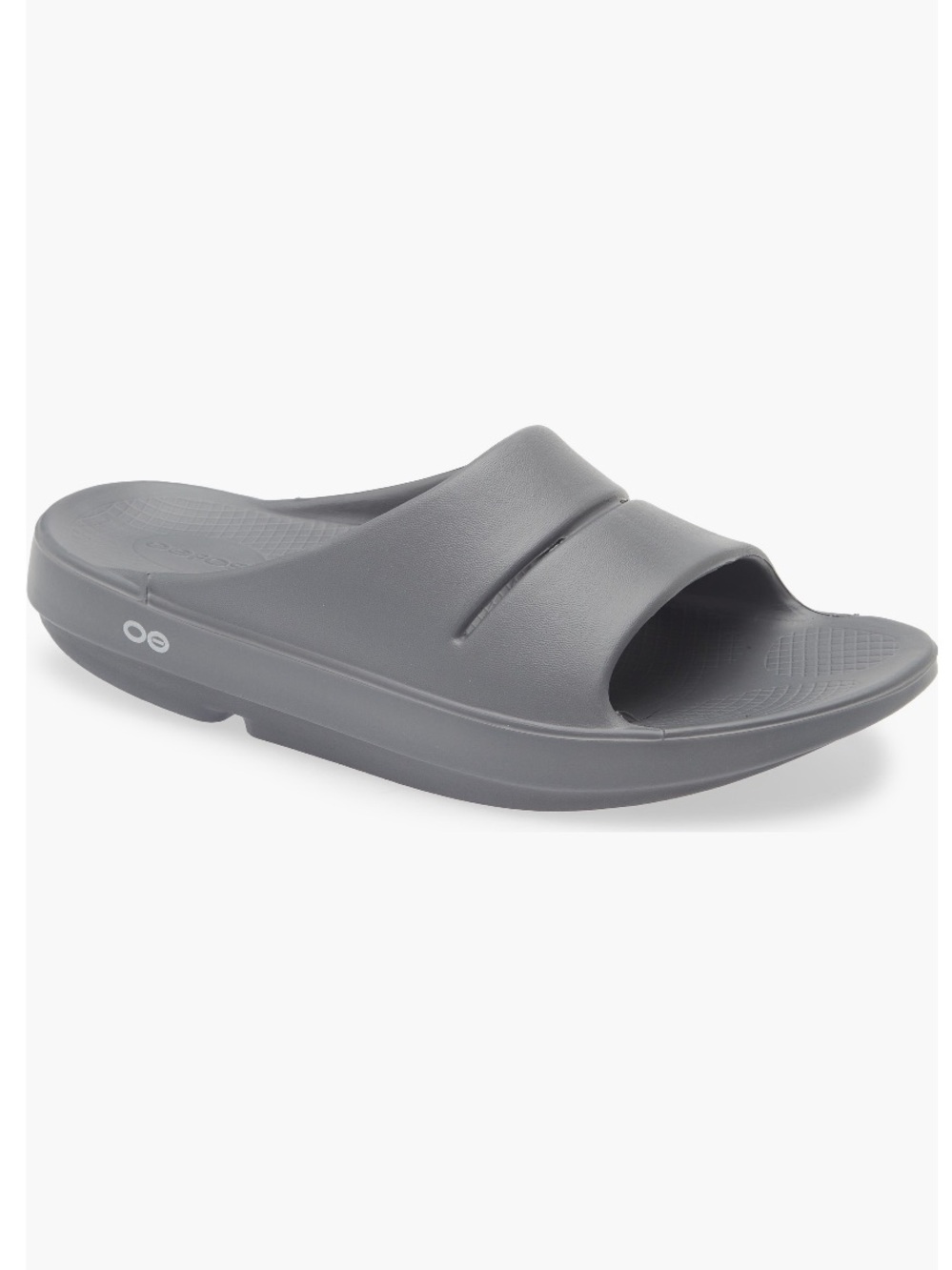 OOFOS OOahh Grey Slide Sandals- Size 38 Women’s 8/Men’s 6